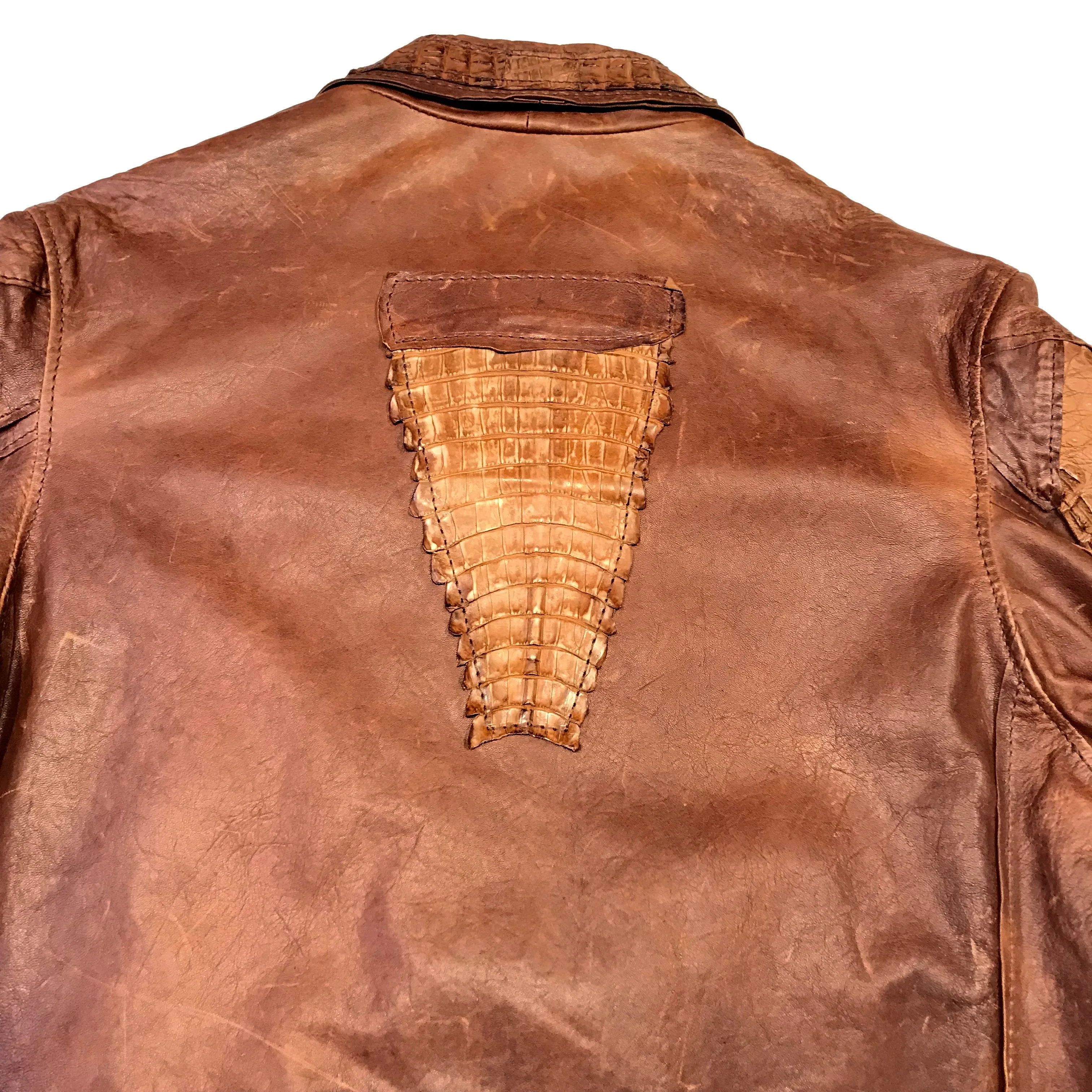 Kashani Raw Alligator Custom Biker Jacket