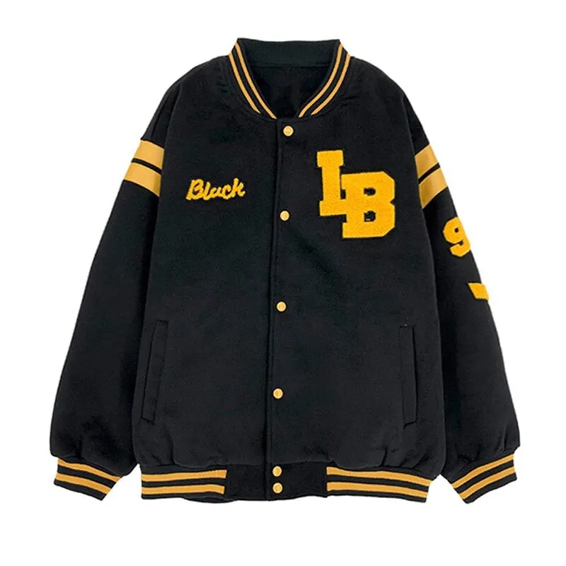 Korean Style Fashion Loose Baseball Varsity Bomber Jackets