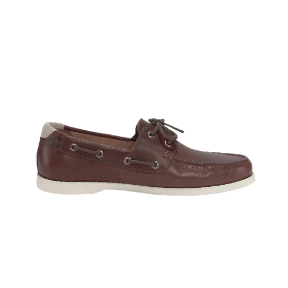 LACOSTE 7-45CMA00072C3 CASPIAN 123 MN'S (Medium) Brown/Off White Leather Lifestyle Shoes