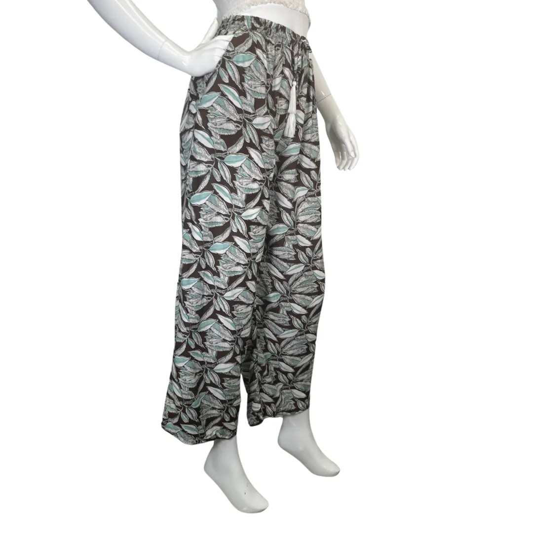 Lani Lau Hawaii Brown Palazzo Pants