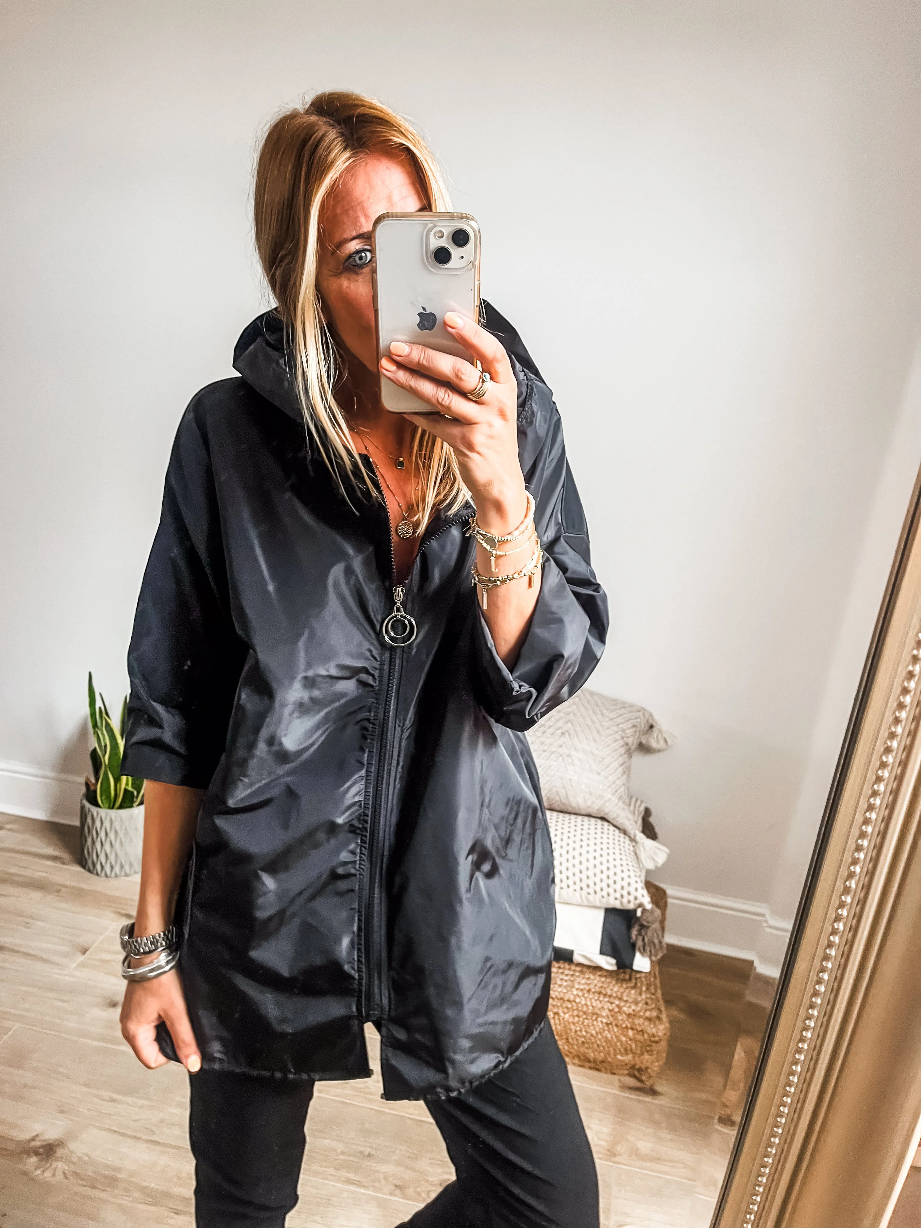 Lightweight Hooded Raincoat