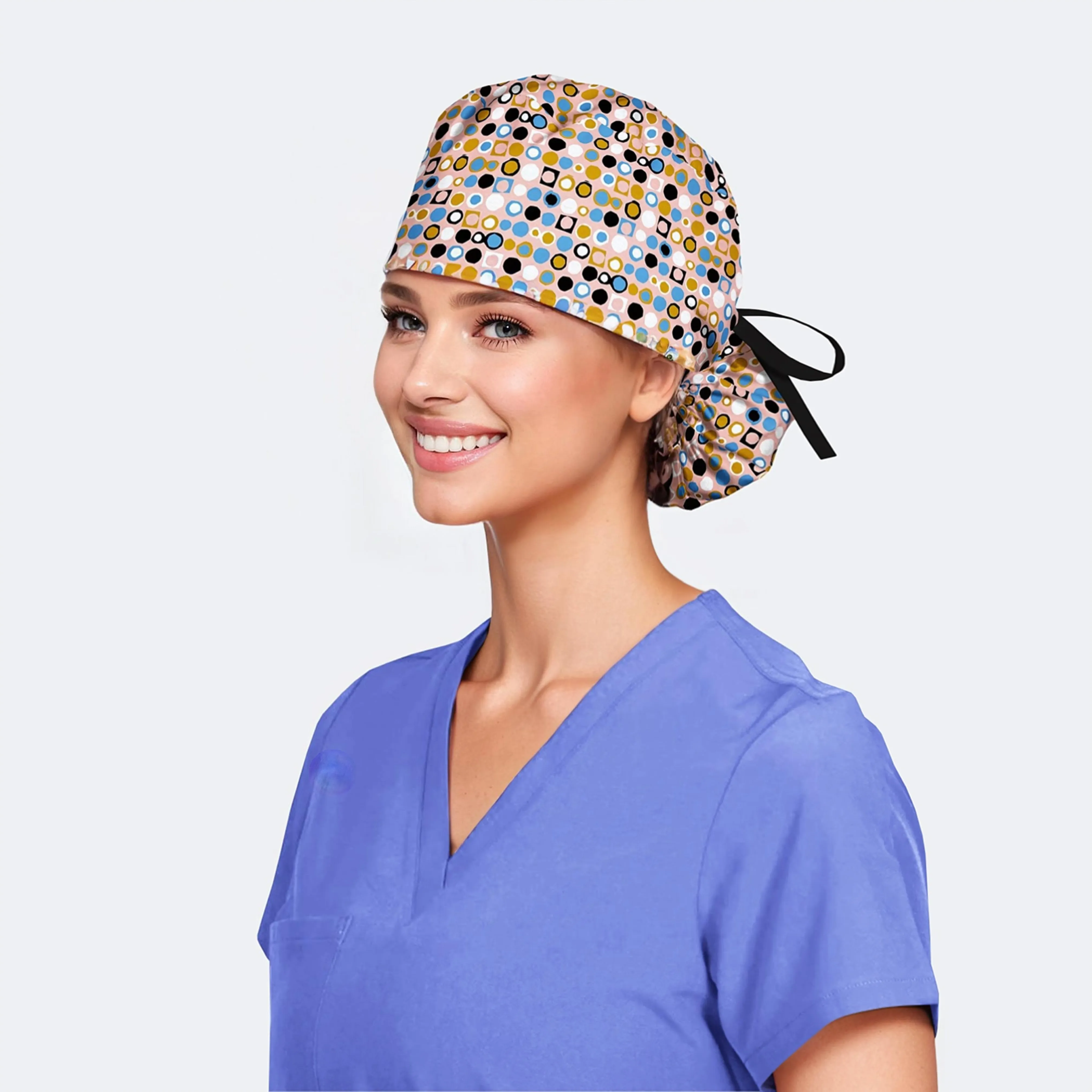 Lolly Dots - Pony Surgical Head Caps