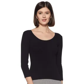 Lovable Women's Black Thermal Top