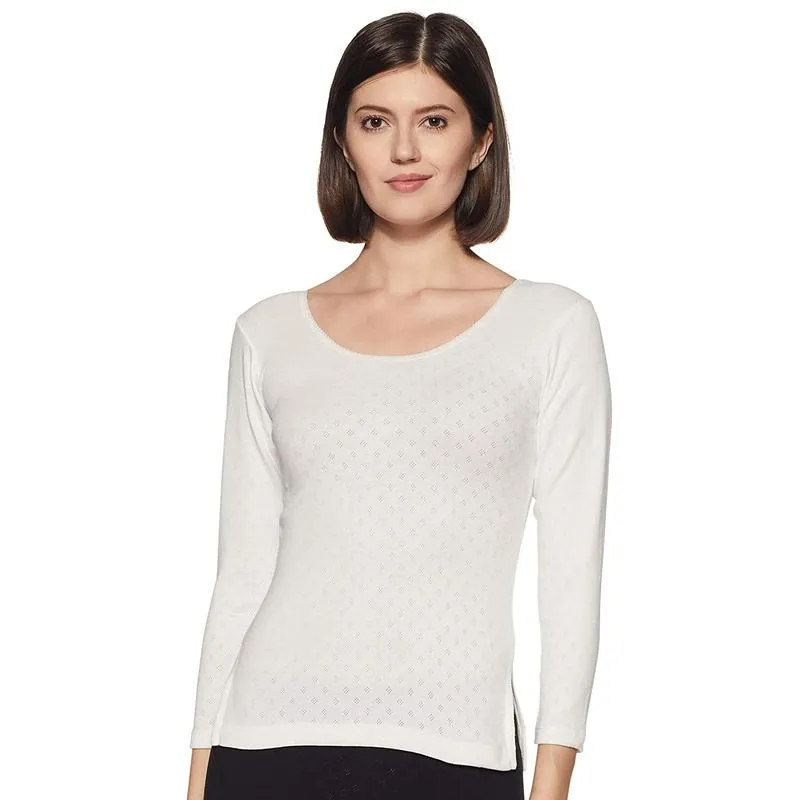 Lovable Women's Thermal Top White