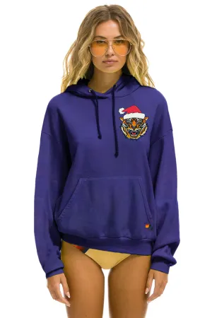 MEMBER EXCLUSIVE SANTA TIGER RELAXED PULLOVER HOODIE - PURPLE