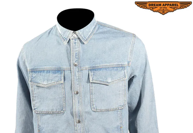 Men's Snapped Denim Shirt