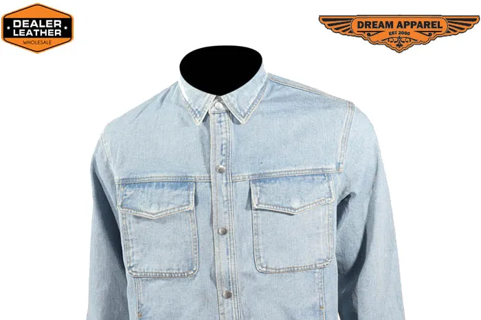 Men's Snapped Denim Shirt