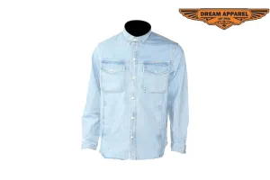 Men's Snapped Denim Shirt