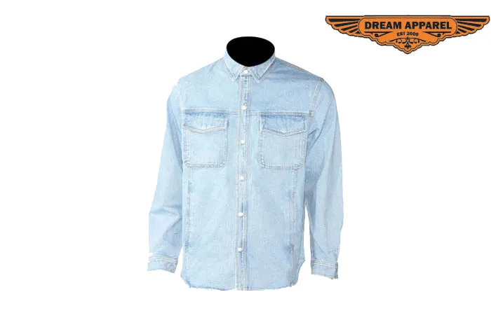 Men's Snapped Denim Shirt