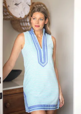 Mint Stripe Sleeveless Terry Tunic