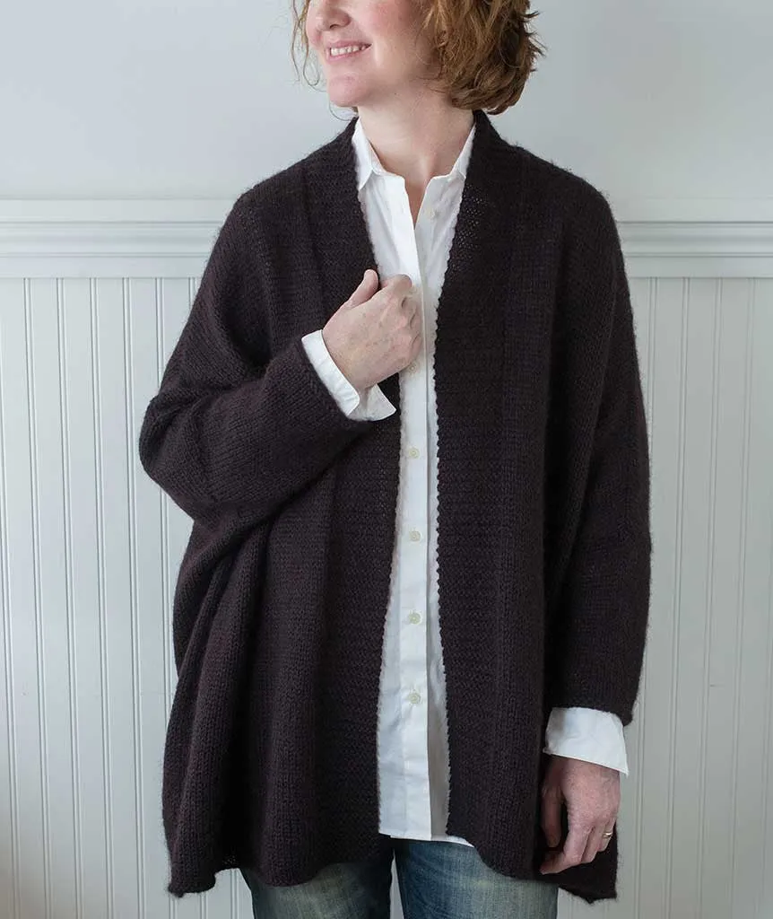 Modern Wrapper Tunic Using Rowan Kid Classic