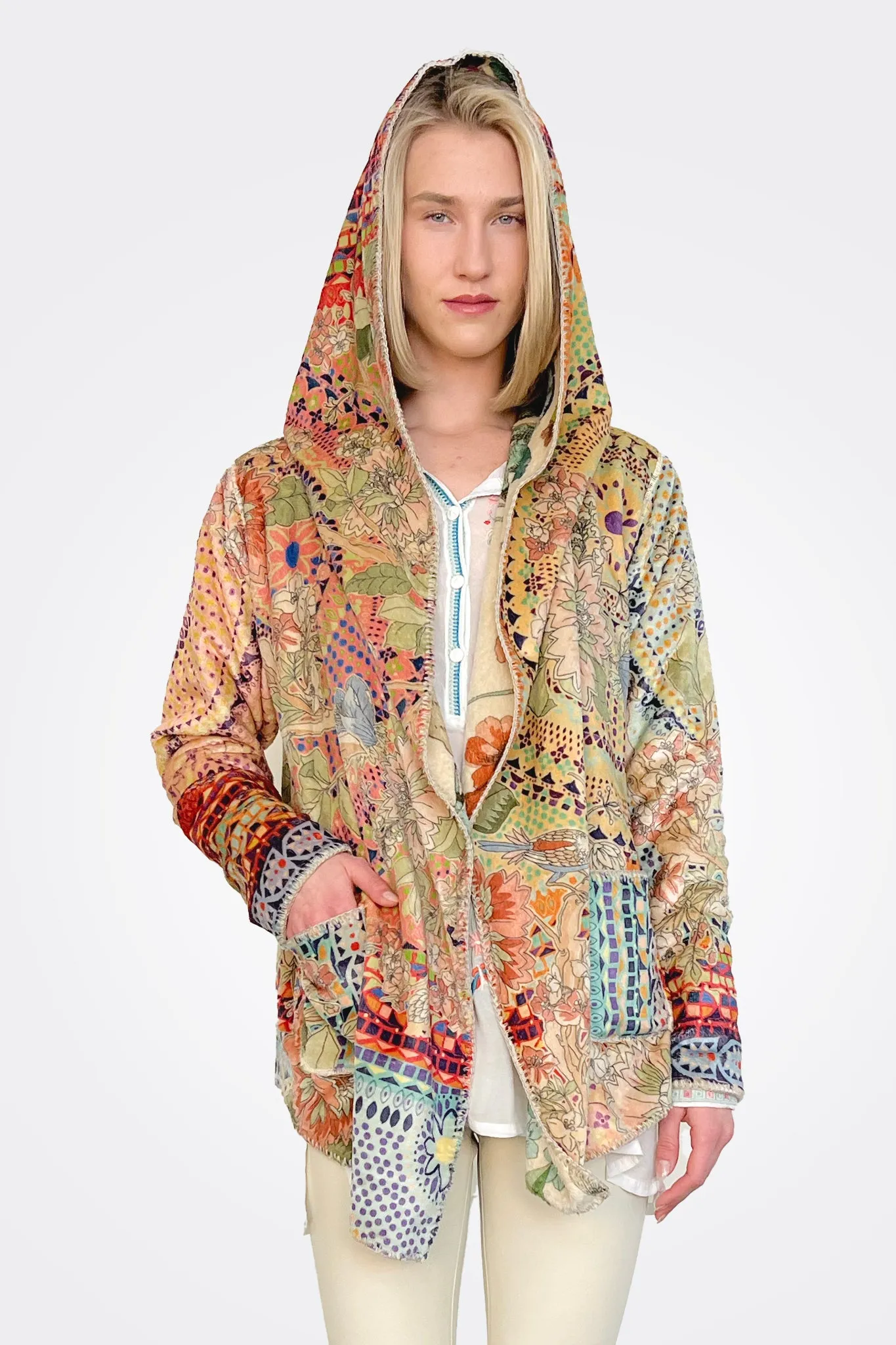 Mosaic Sherpa Reversible Jacket - Multi