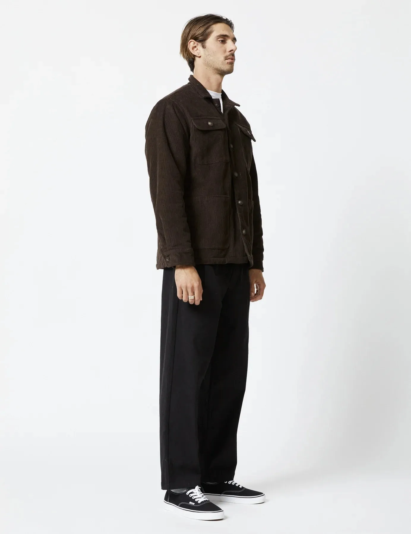 Mr Simple - Stockyard Sherpa Jacket Cocoa