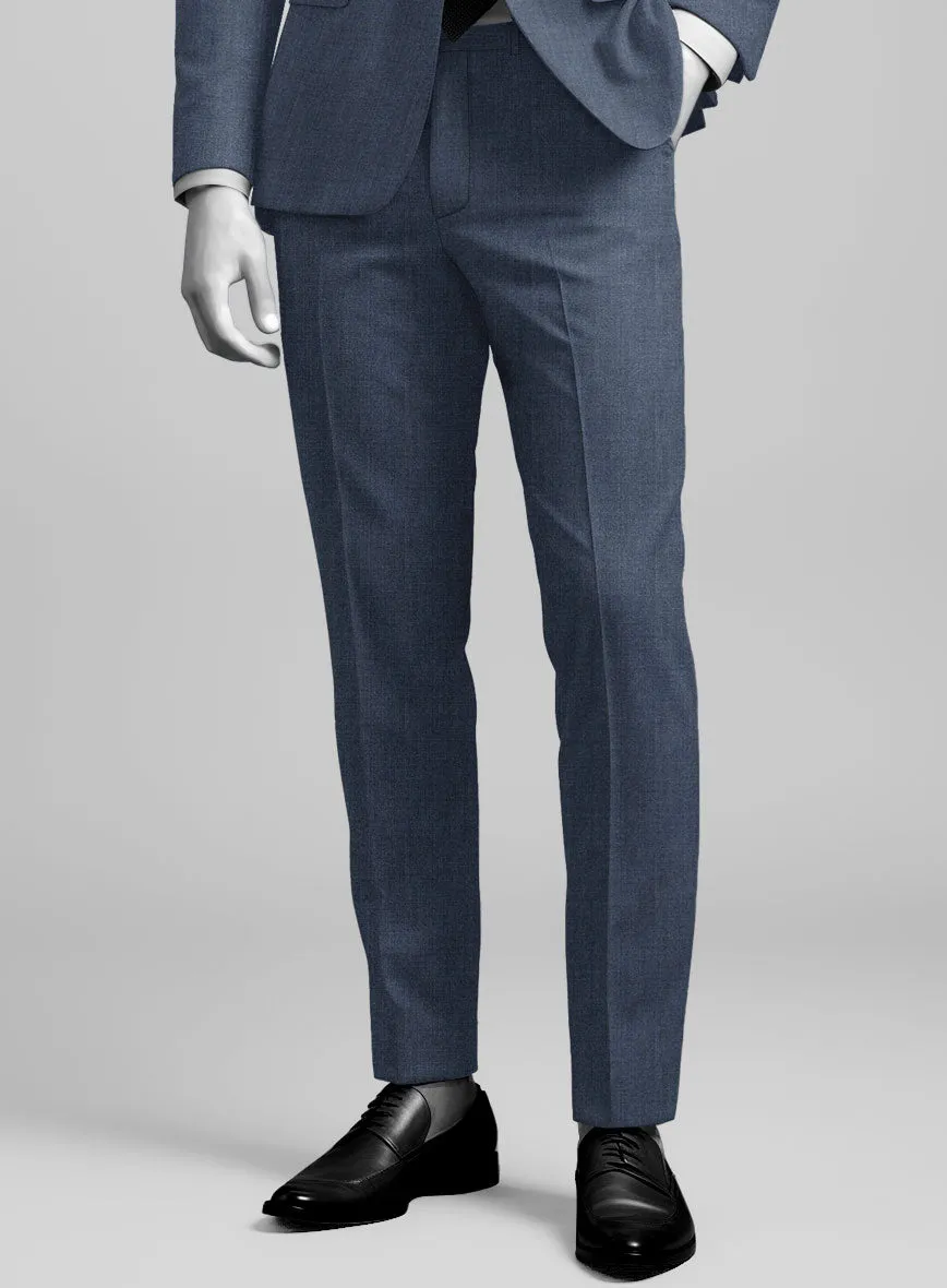 Napolean Stretch Imperial Blue Wool Pants