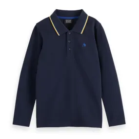 Navy Long-sleeved Polo