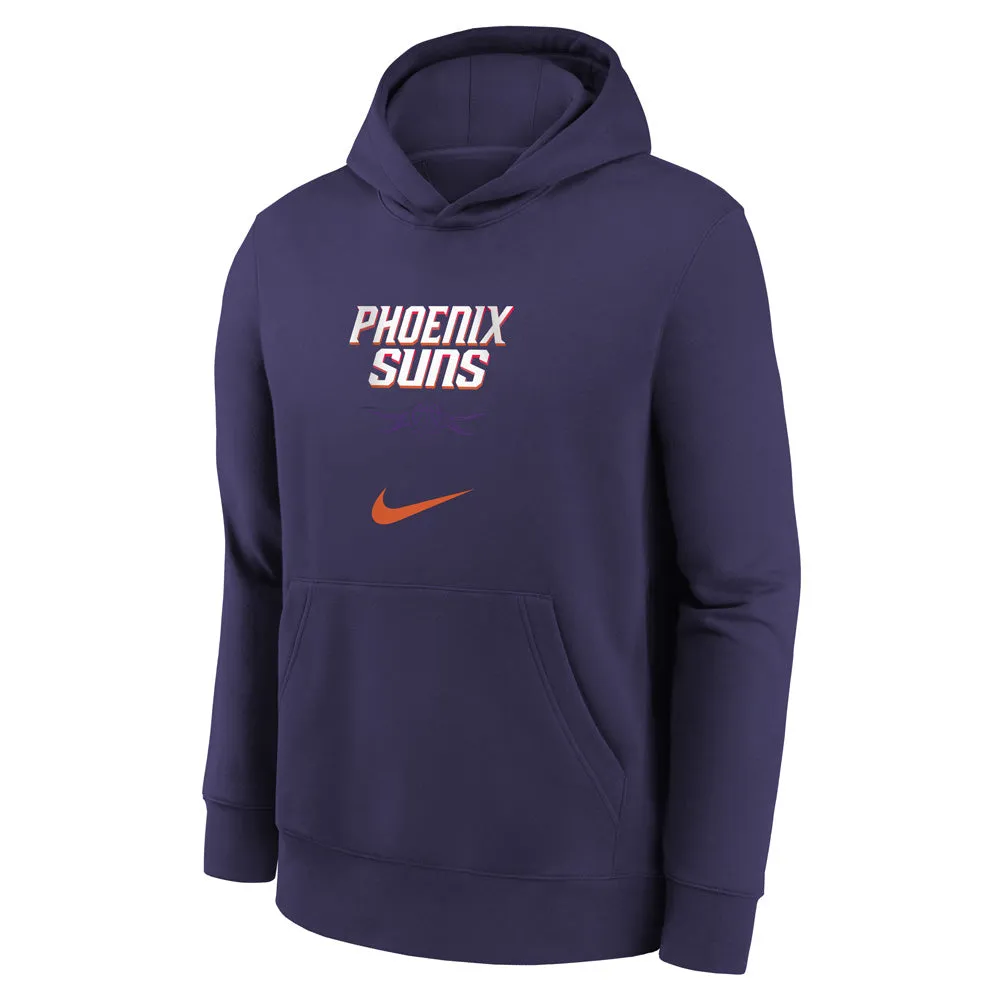 NBA Phoenix Suns Youth Nike 2023/24 City Edition Club Fleece Pullover Hoodie