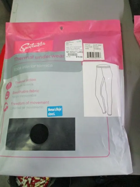 New WFS Sportcaster Thermal Underwear Pants Women's Adult Size Medium