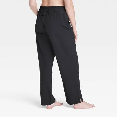 New - Women's Woven High-Rise Straight eg Pants - All In Motion