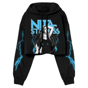 Nita Strauss - Lightning Limited Black Crop Hoodie