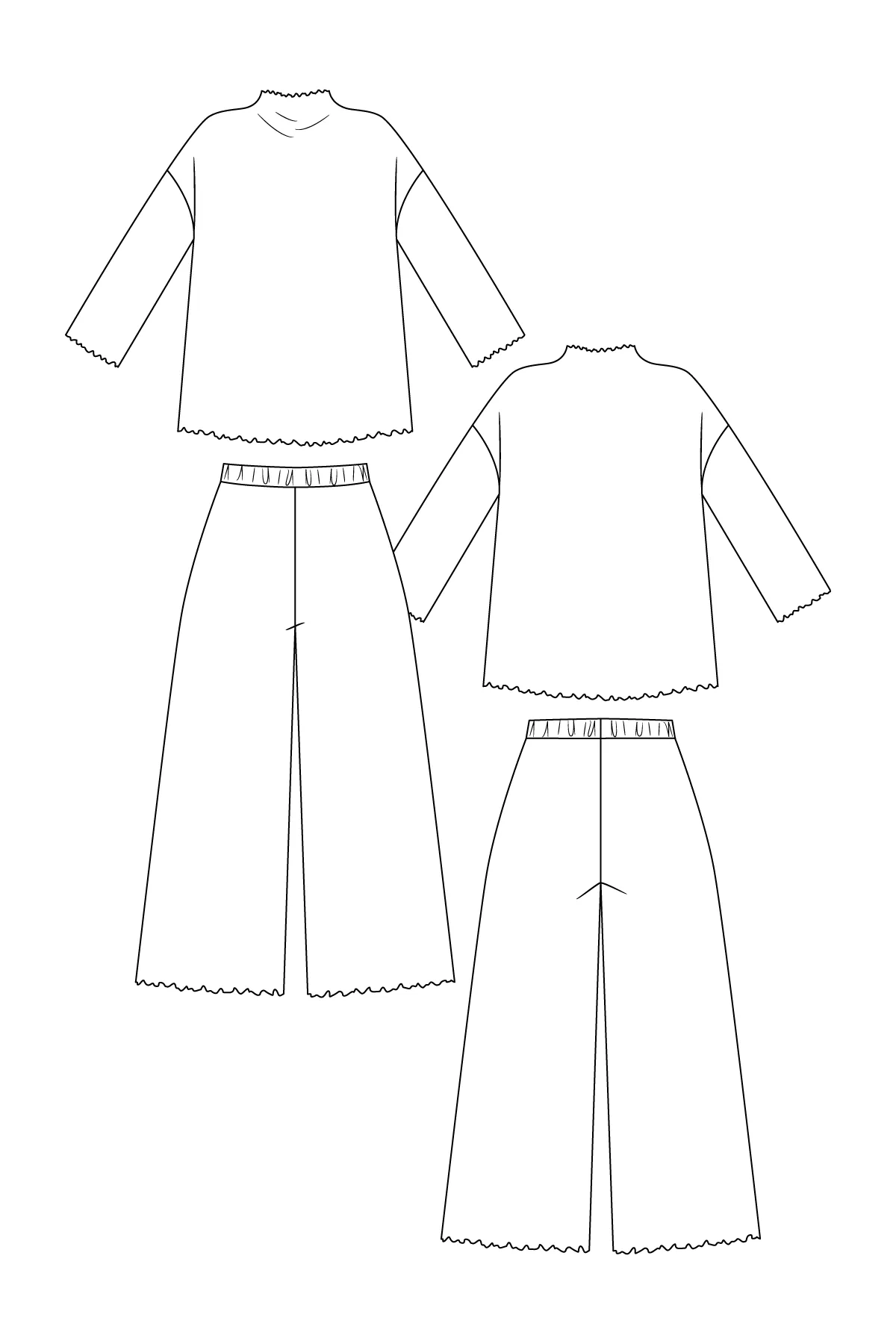 PDF Pattern - Olo Tee & Pants | Named Clothing