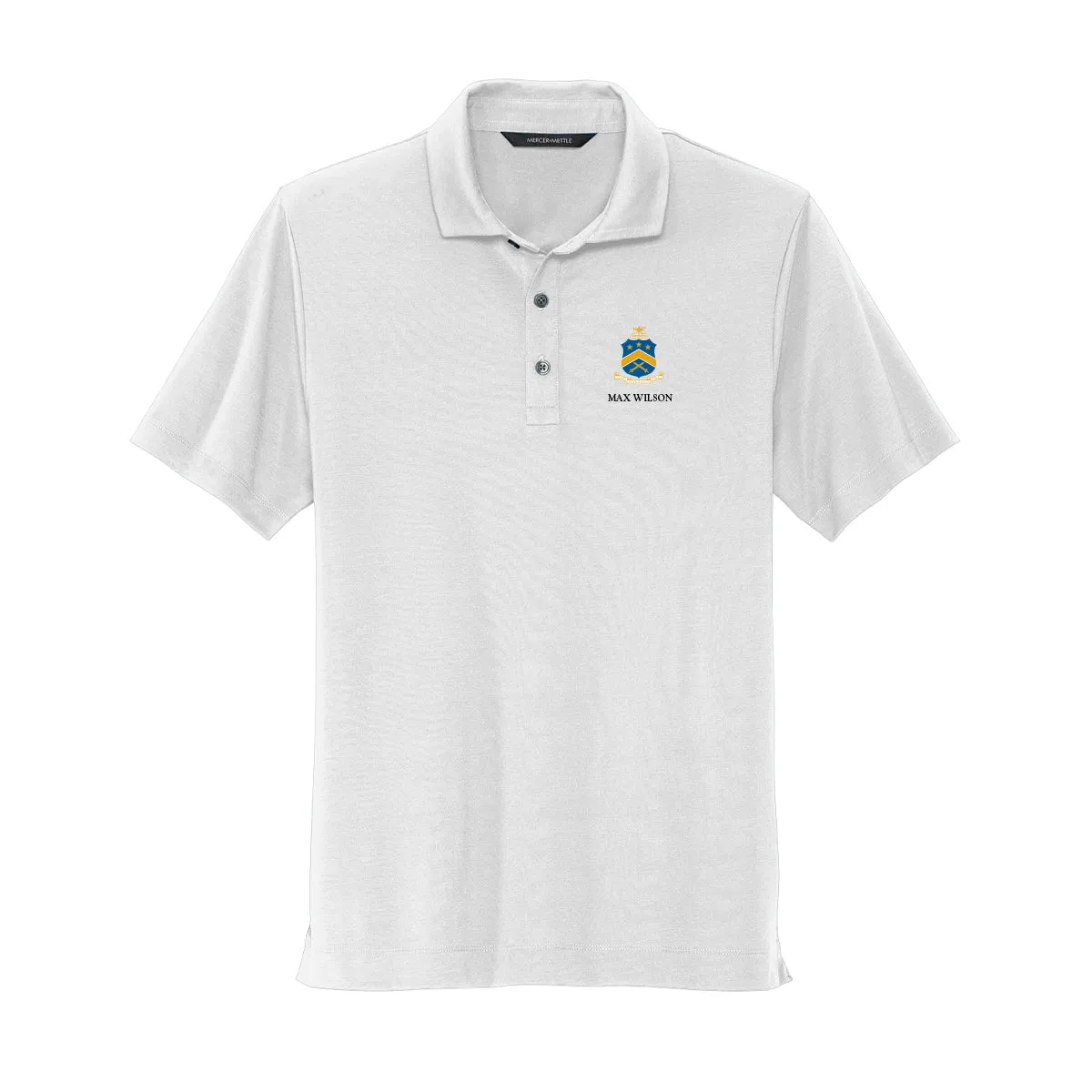 Pi Kapp White Crest Polo