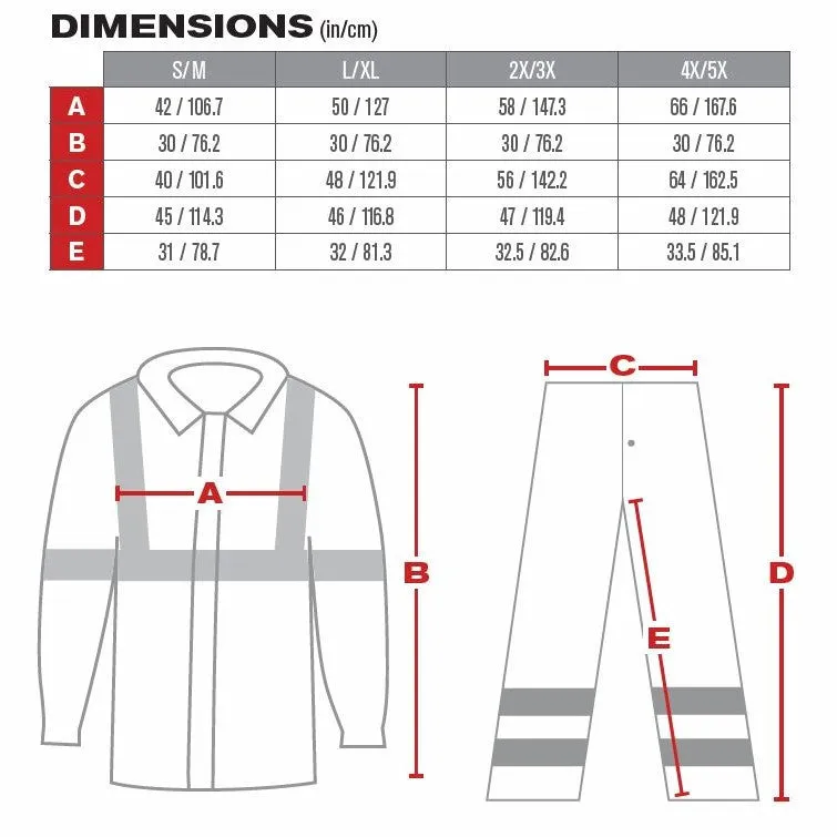 PIP 353-1000 Lightweight Waterproof ANSI Class 3 Hi-Vis Yellow Rainsuit