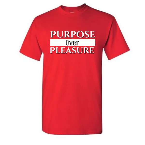 Purpose Over Pleasure t shirt, inspirational shirt, faith shirt, Christian shirt