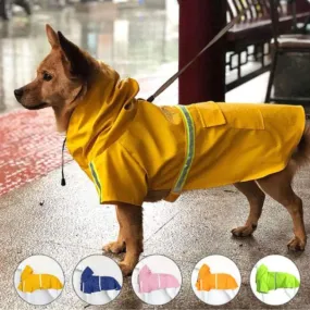 Reflective Dog Raincoat - All-Weather Protection for Small to Large Dogs!