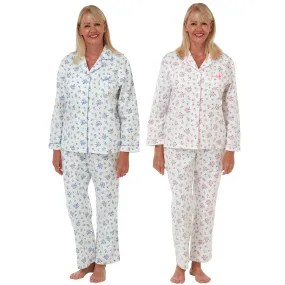 SALE 100% Cotton  Winceyette Ladies Classic Pyjamas