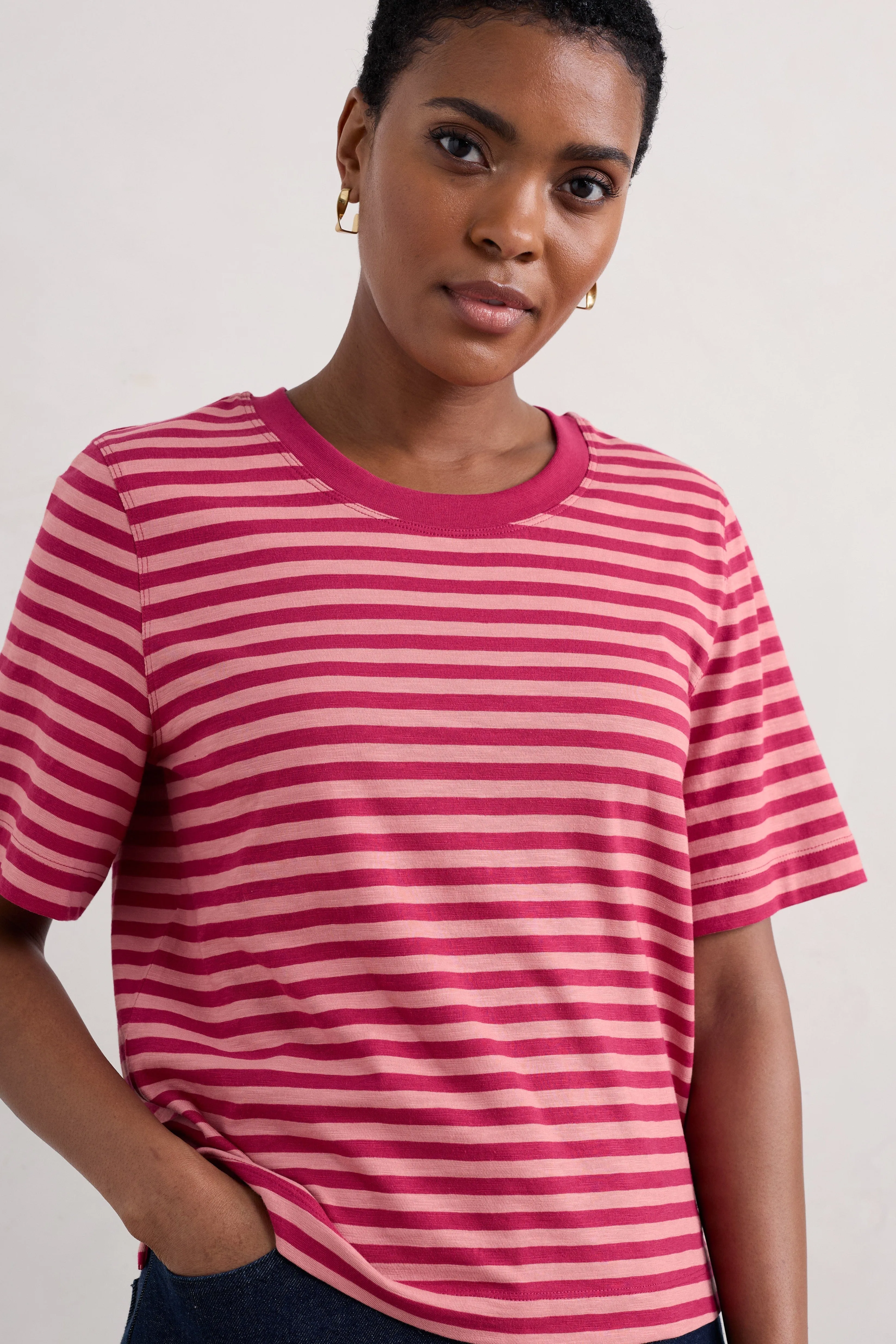 Seasalt Copseland T-Shirt in Mini Cornish Charm Wild Rose