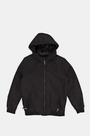 Senior Boys Black Bomber jacket