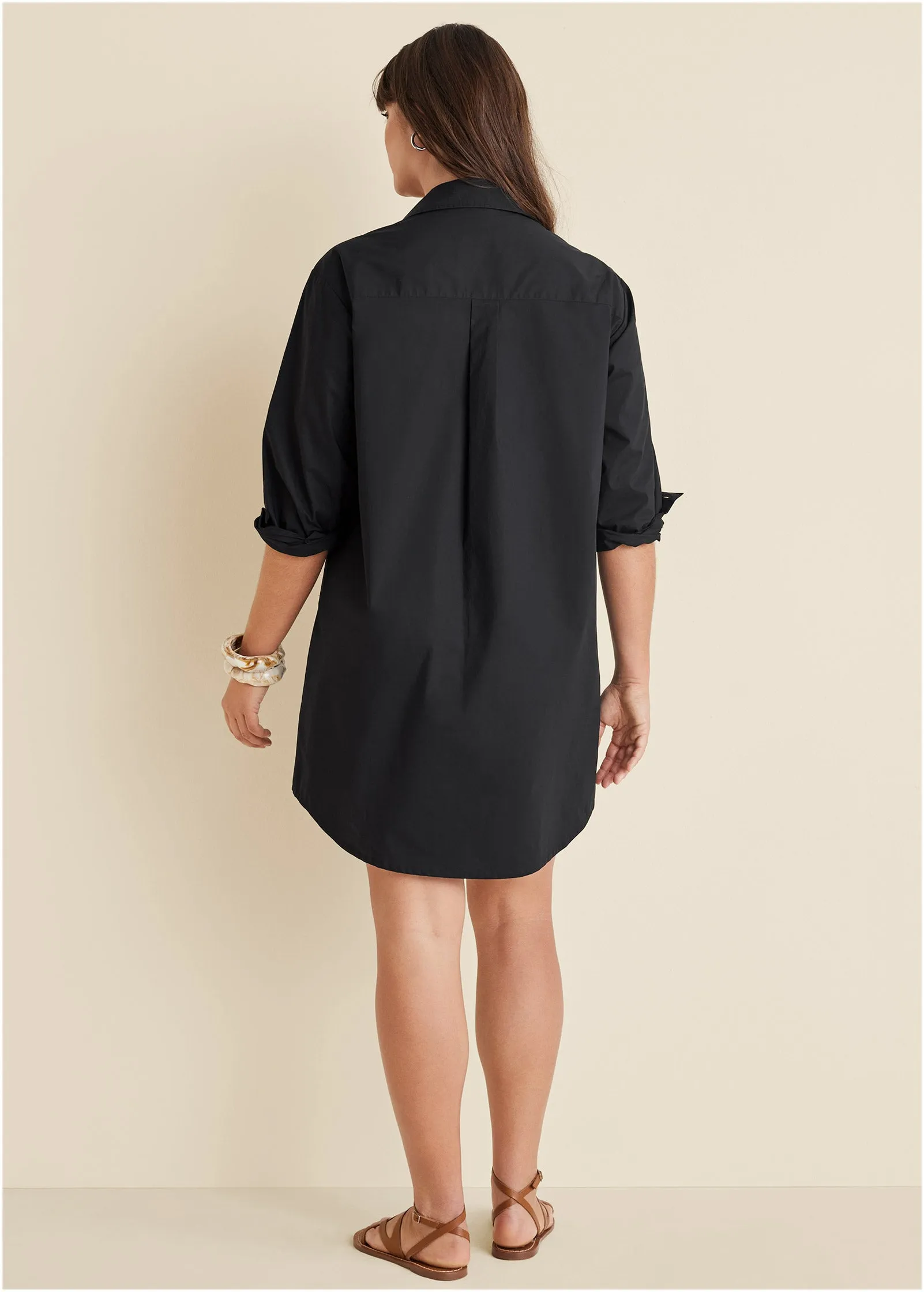 Shirt Dress - Black