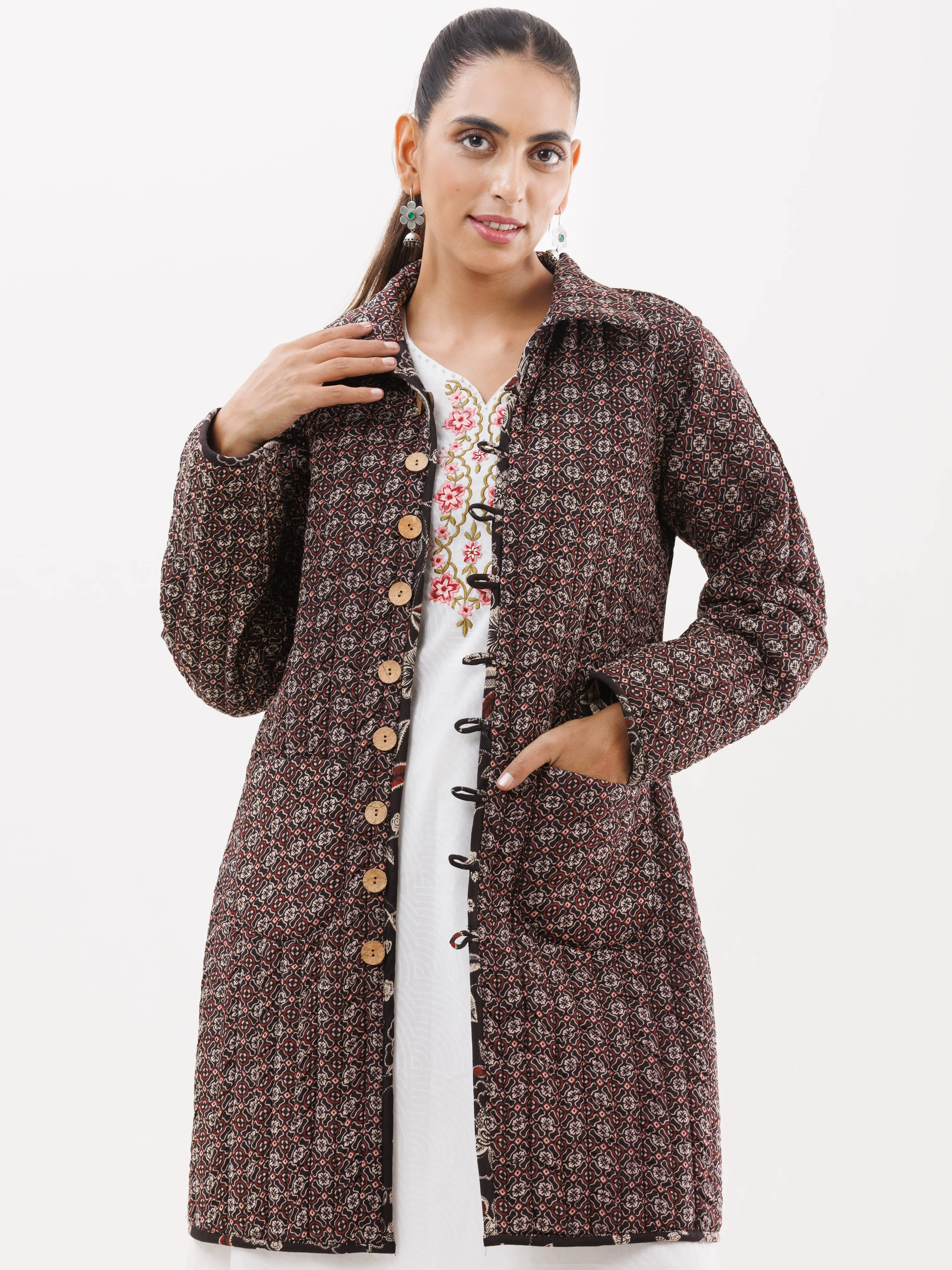 Shishir Sumeera Quilted Reversible Jacket