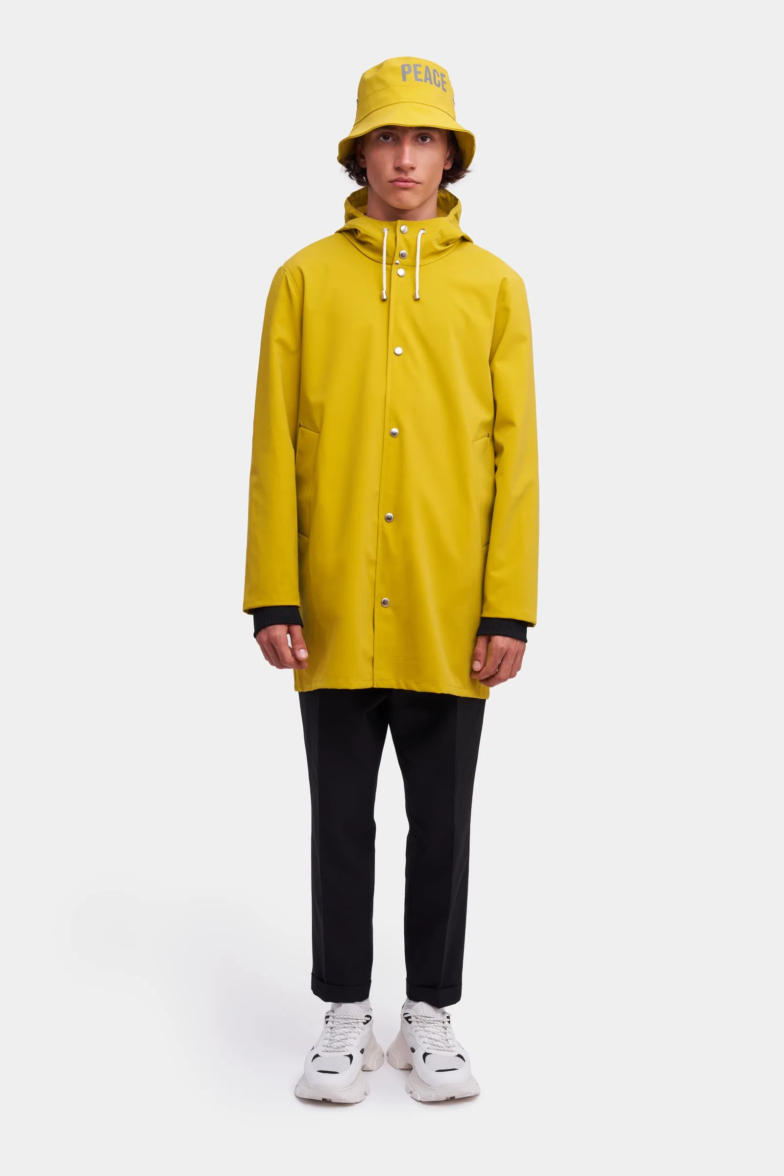 Stockholm Lightweight Suede Raincoat - Gold