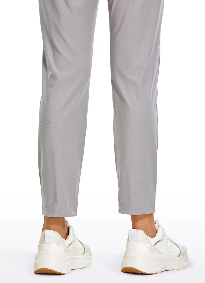 Stretch Drawstring 7/8 Pants with Pockets 27''