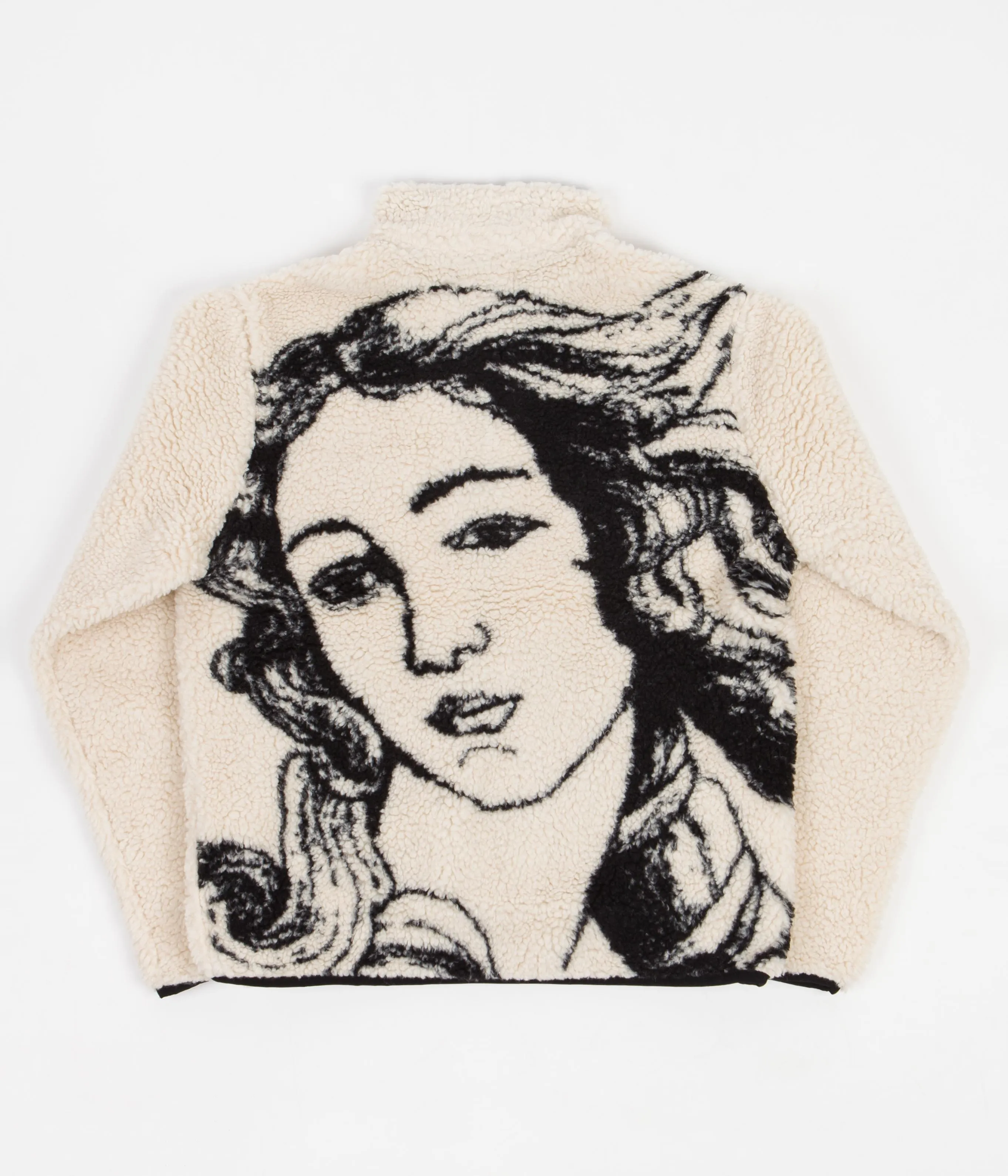 Stussy Venus Jacquard Sherpa Jacket - Natural