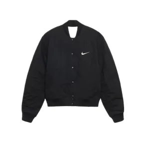 Stussy x Nike Reversible Varsity Jacket Black Sail