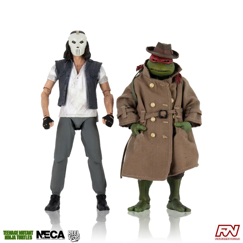 Teenage Mutant Ninja Turtles 90’s Movie Casey Jones & Raphael (In Disguise) 2-Pack 7-inch Scale Action Figures