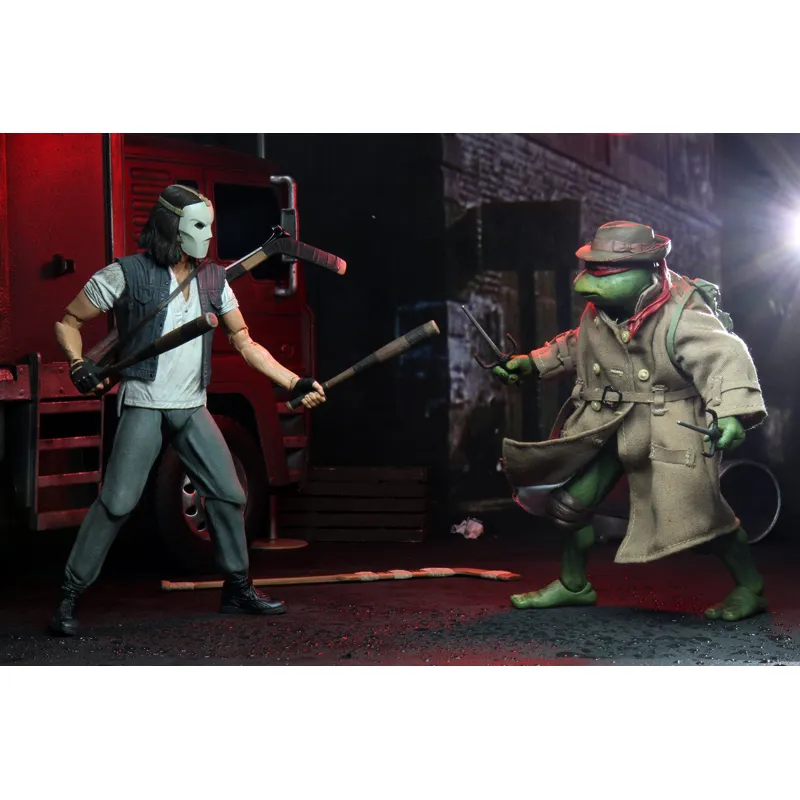 Teenage Mutant Ninja Turtles 90’s Movie Casey Jones & Raphael (In Disguise) 2-Pack 7-inch Scale Action Figures