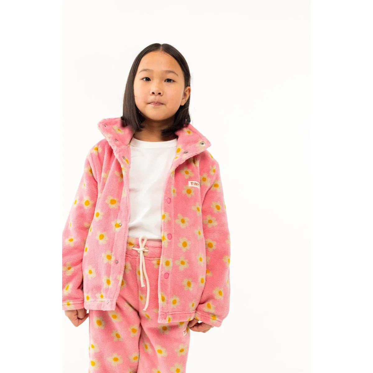 Tiny Cottons - Daisies polar fleece jacket