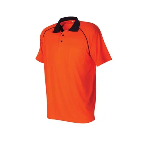 Tuffviz | Hi Vis Microfibre Polo