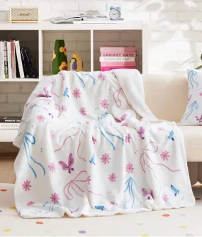 U by Bedsure Bow Tie Pattern Blanket