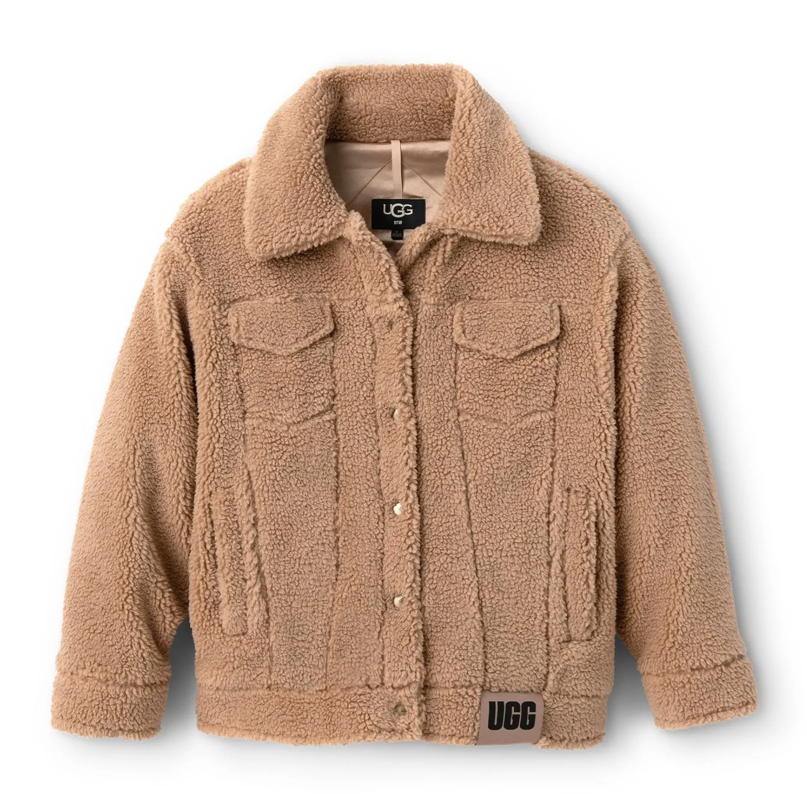 UGG® Frankie Sherpa Trucker Jacket (Women) - Camel