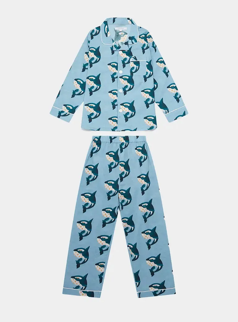 Whale Kid's Organic Cotton Pyjama Trouser Set