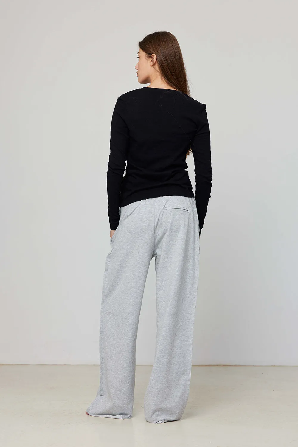 Wide Fit Sweat-Pants Gray