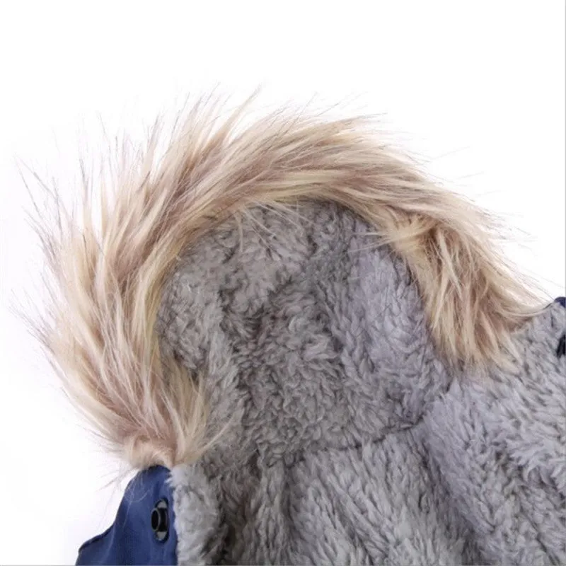 Winter Pet Hoodie Faux Fur Coat