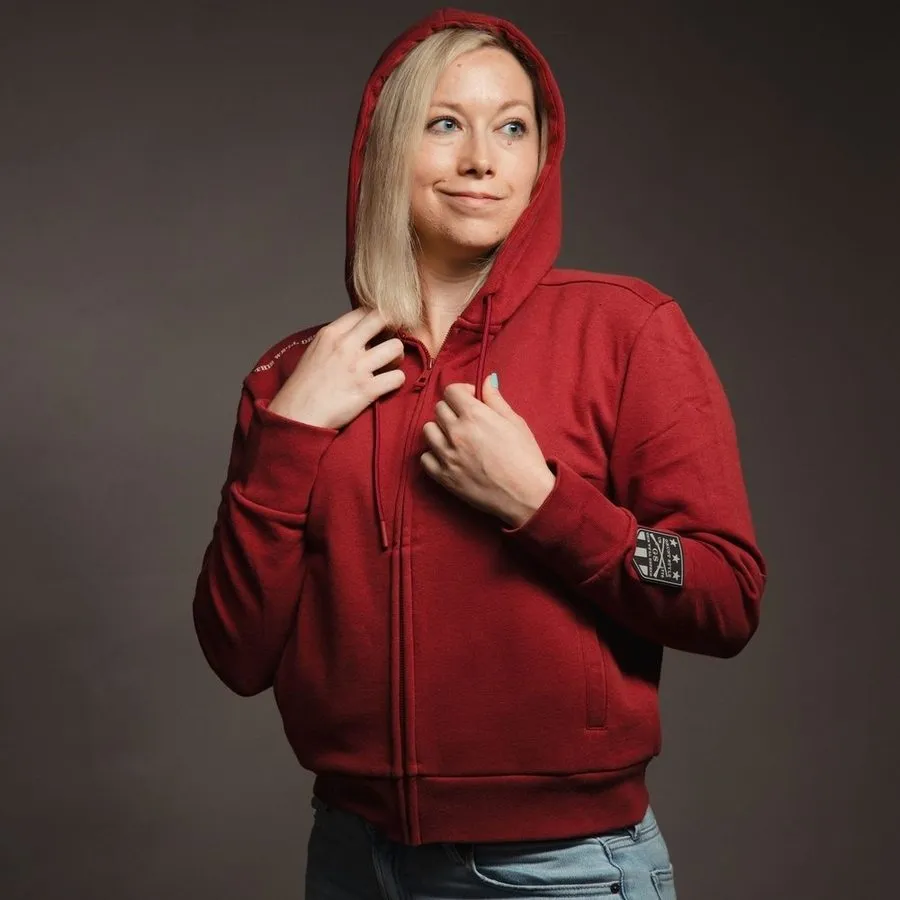 Women's Elite Full-Zip Hoodie - Red Plum