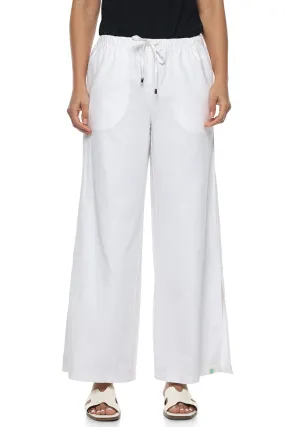 Women's Enclave Wide Leg Pants  |  White Chambray