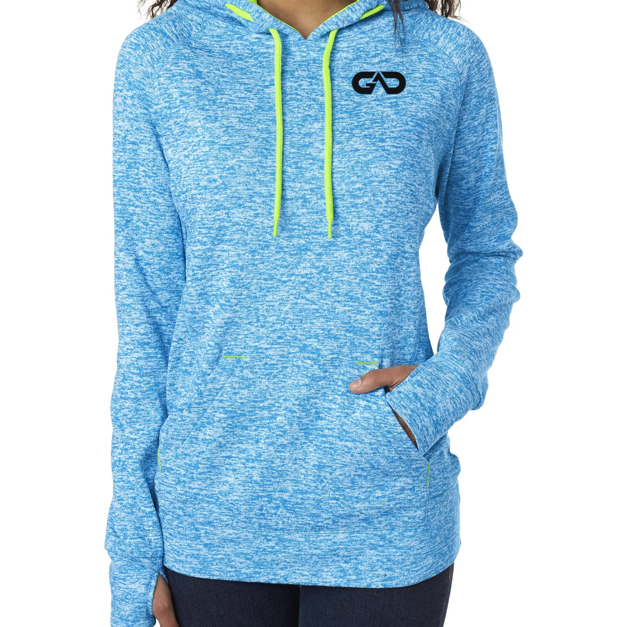 Women's "Cosmic" Hoodie Fleece (Electric Blue)