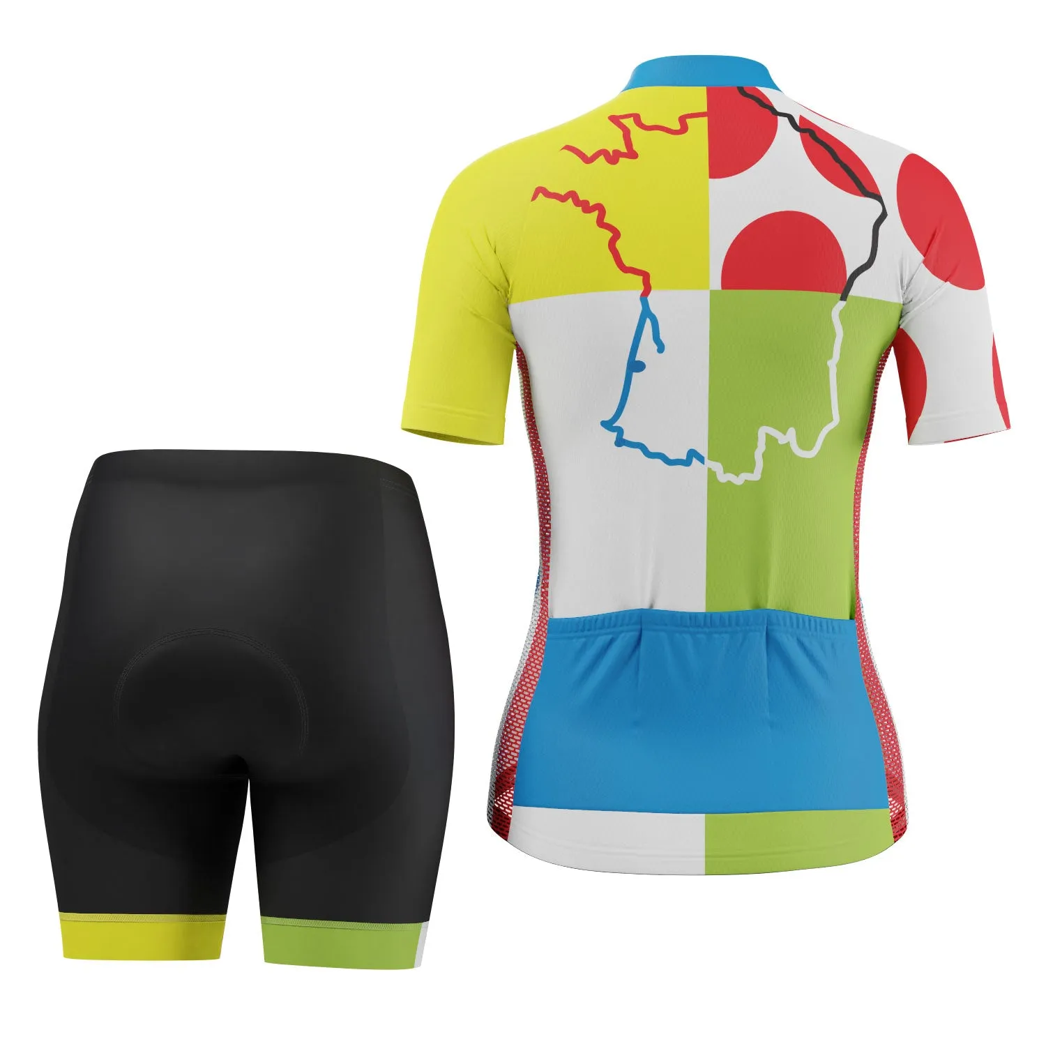 Women's Tour de France Leaders KOM Sprinters 2 Piece Cycling Kit